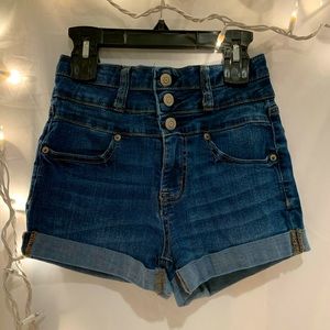 Aeropostale High Waisted Denim Shorts